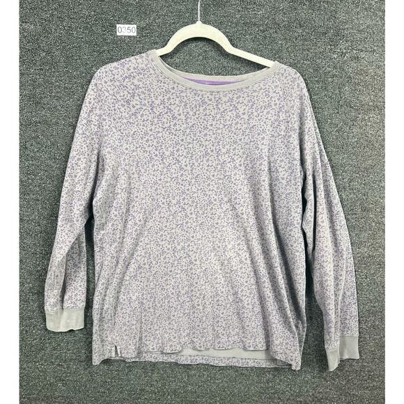 Duluth Trading Co. Sweatshirt Womens Size L Gray 100% Cotton Long Sleeve - Picture 1 of 10